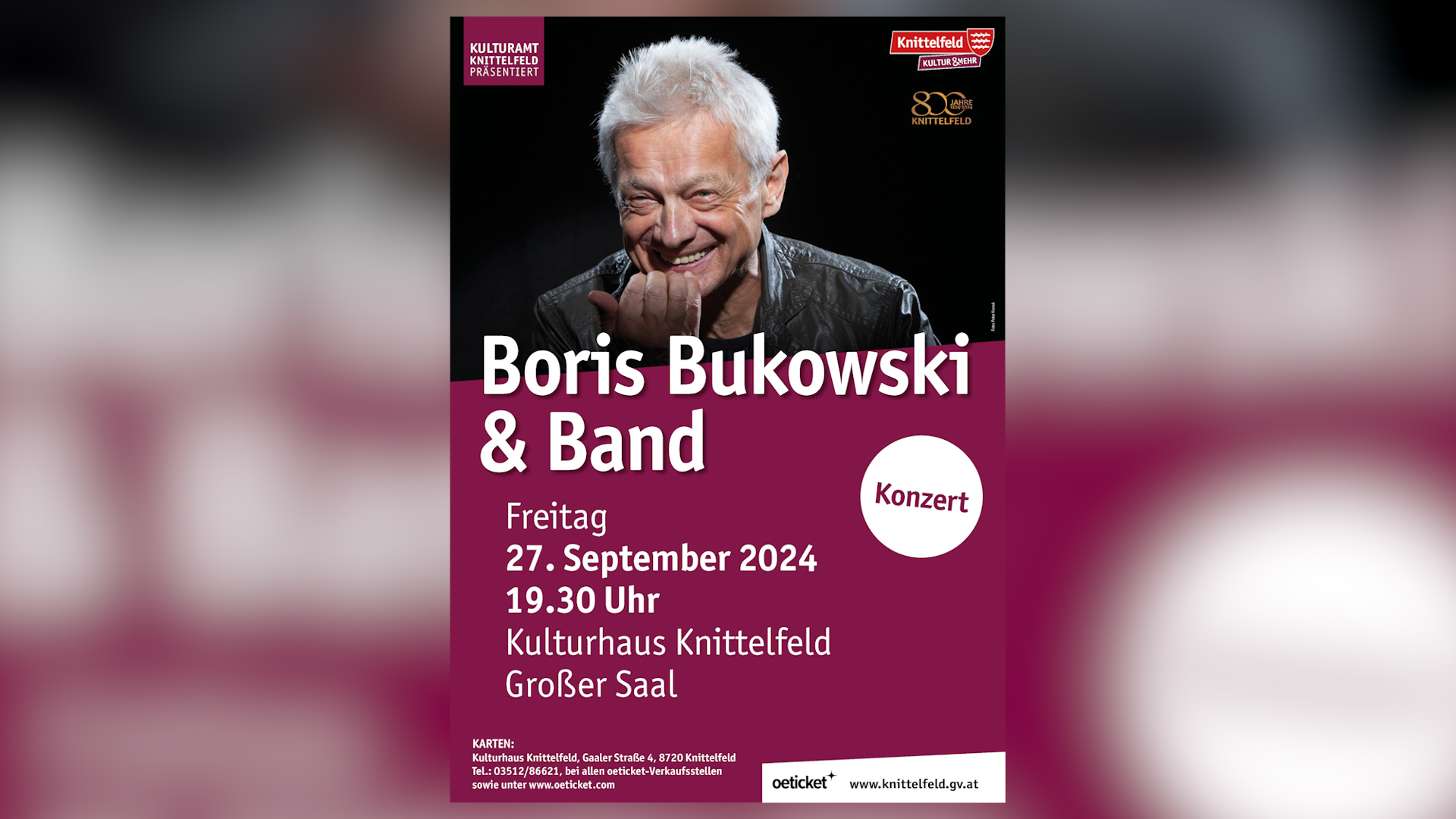 Boris Bukowski & Band in Knittelfeld